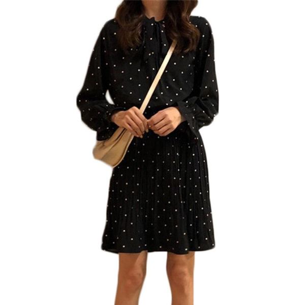 casual dresses spring 2021 summer dress women boho pleated korean midi/mini long sleeve chiffon dot retro student vestidos f203, Black;gray
casual dresses spring 2021 summer dress women boho pleated korean midi/mini long sleeve chiffon dot retro student vestidos f203, Black;gray