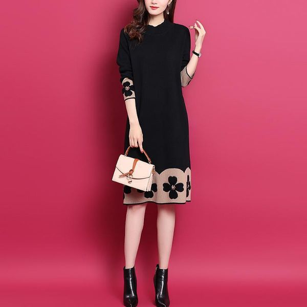 knitted sweater dress long sleeve woman casual vestido de muje women's vestidos fiesta noche ladies dresses, Black;gray
knitted sweater dress long sleeve woman casual vestido de muje women's vestidos fiesta noche ladies dresses, Black;gray