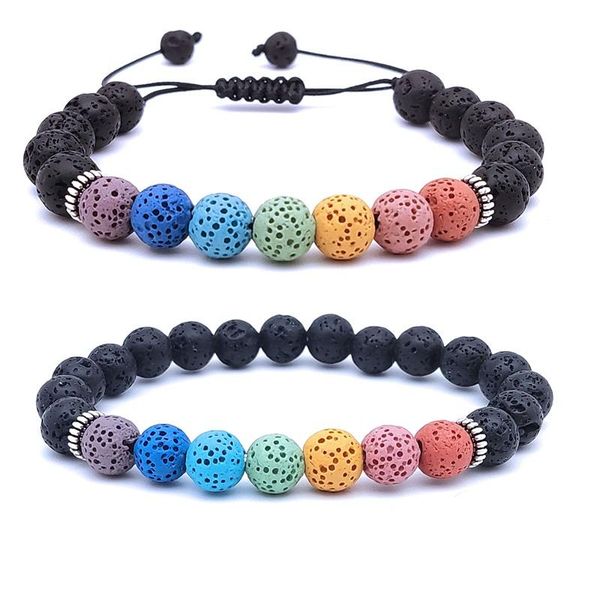 beaded, strands 8mm seven chakra bracelet colorful lava stone black beads women men buddha yoga strand briaded jewelry set
beaded, strands 8mm seven chakra bracelet colorful lava stone black beads women men buddha yoga strand briaded jewelry set