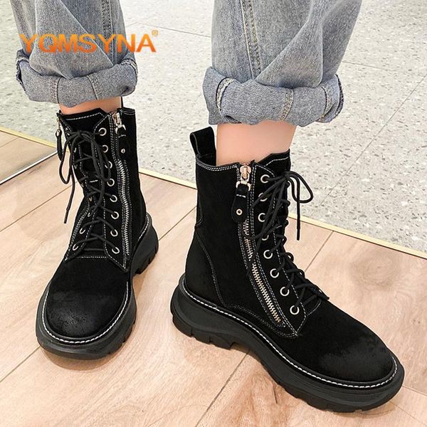 boots yqmsyna casual ankle genuine leather handmade round toe zipper sewing flat with convenient lace-up lady shoes as330, Black
boots yqmsyna casual ankle genuine leather handmade round toe zipper sewing flat with convenient lace-up lady shoes as330, Black