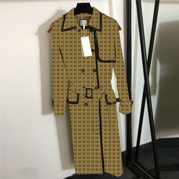 luxury colored long windbreaker coat ladies street style trench coats lace up belt waist overcoat letter jacquard outerwear, Tan;black
luxury colored long windbreaker coat ladies street style trench coats lace up belt waist overcoat letter jacquard outerwear, Tan;black