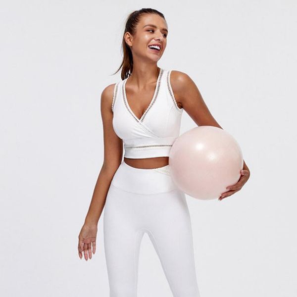women's two piece pants f sports shockproof bra hip lifting peach trousers running fitness clothes suit, White
women's two piece pants f sports shockproof bra hip lifting peach trousers running fitness clothes suit, White