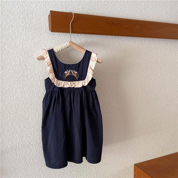 summer sleeveless girls dress refined deer embroidery retro ethnic style embroidered vest skirt girl's dresses, Red;yellow
summer sleeveless girls dress refined deer embroidery retro ethnic style embroidered vest skirt girl's dresses, Red;yellow