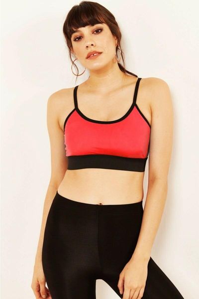 bras sports bra neon orange thin cross rope strap women's underwear bralette seamless gathering feature wrap-around elastic, Red;black
bras sports bra neon orange thin cross rope strap women's underwear bralette seamless gathering feature wrap-around elastic, Red;black