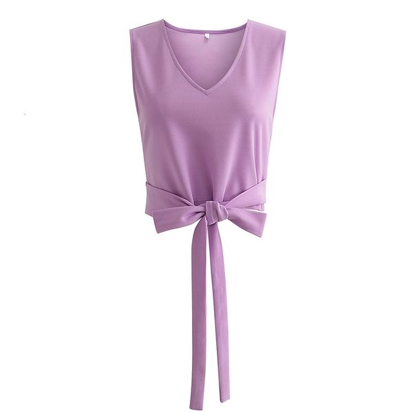 women's knits & tees elegant women v-neck slim shirts 2021 fashion ladies light purple sleeveless sweet female chic cross bow, White
women's knits & tees elegant women v-neck slim shirts 2021 fashion ladies light purple sleeveless sweet female chic cross bow, White