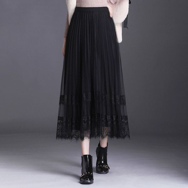 skirts double side lace veet women fashion autumn winter elegant long gold female high waist pleated maxi skirt, Black
skirts double side lace veet women fashion autumn winter elegant long gold female high waist pleated maxi skirt, Black