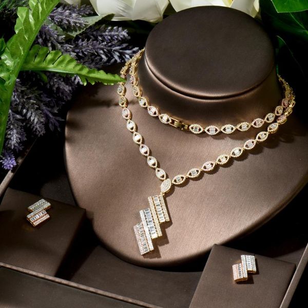 earrings & necklace hibride trendy long tassel statement for women wedding party cubic zirconia cz dubai bridal jewelry gift n-1768, Silver
earrings & necklace hibride trendy long tassel statement for women wedding party cubic zirconia cz dubai bridal jewelry gift n-1768, Silver
