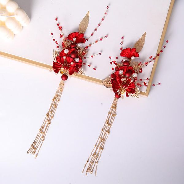 hair clips & barrettes red flower tassel hairpin chinese traditional style side clip styling piece for travel pography ea, Golden;silver
hair clips & barrettes red flower tassel hairpin chinese traditional style side clip styling piece for travel pography ea, Golden;silver