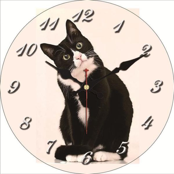 wall clocks modern family cute animal clock, 14" black clever cat flog paint silent non ticking decorative clock nursery kid's roo
wall clocks modern family cute animal clock, 14" black clever cat flog paint silent non ticking decorative clock nursery kid's roo
