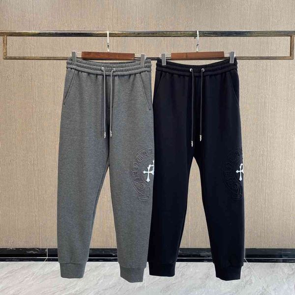 Ch Men's Classic Laser Relief Horseshoe Cross Heavy Industry Embossed Solid Color Elastic Drawstring Leggings Casual Pants, Blue
Ch Men's Classic Laser Relief Horseshoe Cross Heavy Industry Embossed Solid Color Elastic Drawstring Leggings Casual Pants, Blue