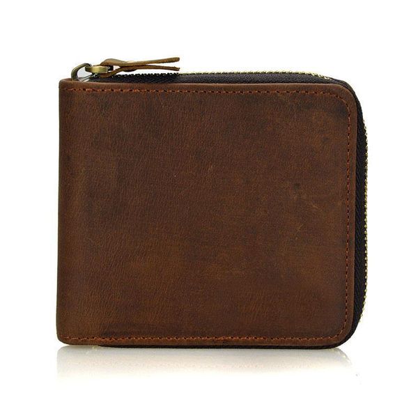 crazy horse leather wallets men vintage brown solid short design zipper hasp purse quality wallet, Red;black
crazy horse leather wallets men vintage brown solid short design zipper hasp purse quality wallet, Red;black
