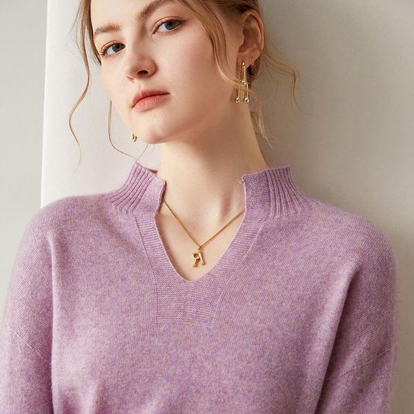 women's sweaters women 100% pure goat cashmere knitwears vneck long sleeve pullovers ladies solid color jumpers, White;black
women's sweaters women 100% pure goat cashmere knitwears vneck long sleeve pullovers ladies solid color jumpers, White;black