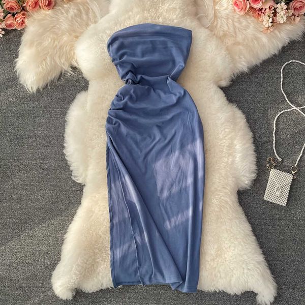 summer strapless bodycon dress women blue/gray/khaki off shoulder high waist vestidos ladies vintage robe beach 2021 new y0603, Black;gray
summer strapless bodycon dress women blue/gray/khaki off shoulder high waist vestidos ladies vintage robe beach 2021 new y0603, Black;gray