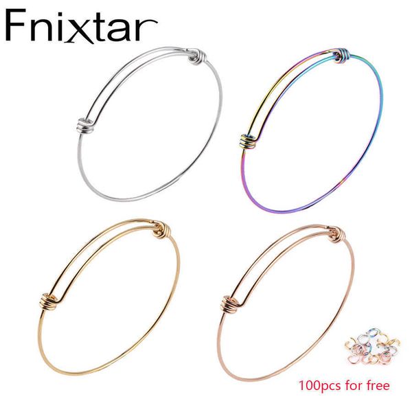 fnixtar 50pcs/lot 1.8mm 1.6mm thickness wire bangle bracelets stainless steel expandable wire cable bangle jump ring 55/60/66mm q0720, Black
fnixtar 50pcs/lot 1.8mm 1.6mm thickness wire bangle bracelets stainless steel expandable wire cable bangle jump ring 55/60/66mm q0720, Black