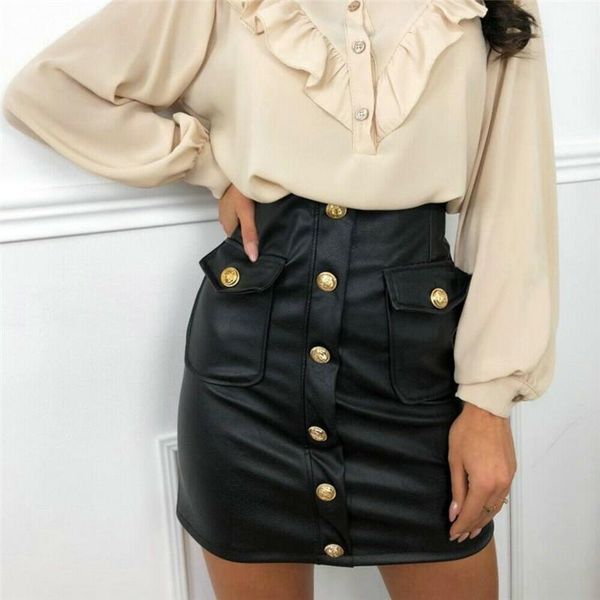 skirts fashion women pu leather high waist mini skirt elegnat bandage bodycon pencil ladies ol office lady party streetwear, Black
skirts fashion women pu leather high waist mini skirt elegnat bandage bodycon pencil ladies ol office lady party streetwear, Black
