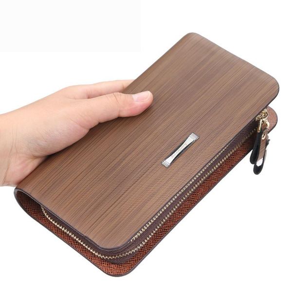 men's clutch wallet european and american fine lines large capacity fashion casual double zipper phone dollar 802 wallets, Red;black
men's clutch wallet european and american fine lines large capacity fashion casual double zipper phone dollar 802 wallets, Red;black
