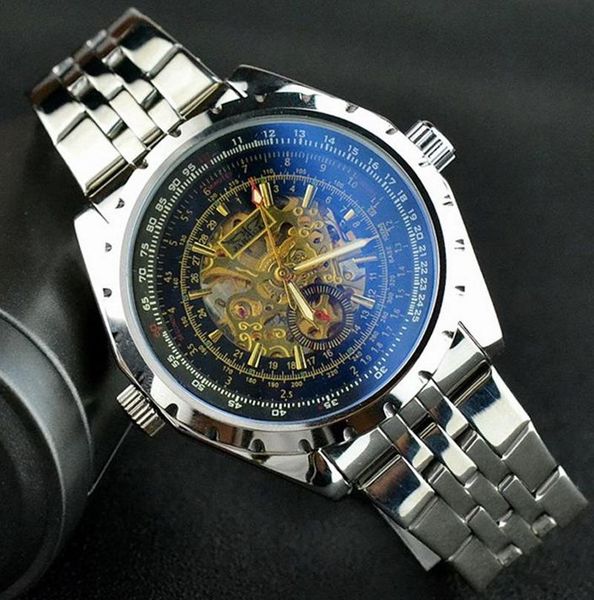 wristwatches jaragar golden skeleton watches men silver stainless steel auto self-wind mechanical watch sport relogio masculino, Slivery;brown
wristwatches jaragar golden skeleton watches men silver stainless steel auto self-wind mechanical watch sport relogio masculino, Slivery;brown