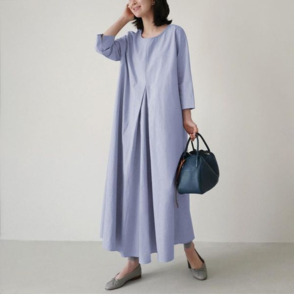 casual dresses oversized cotton linen dress women vintage long sleeve kaftan solid plus size robe femme s-5xl, Black;gray
casual dresses oversized cotton linen dress women vintage long sleeve kaftan solid plus size robe femme s-5xl, Black;gray