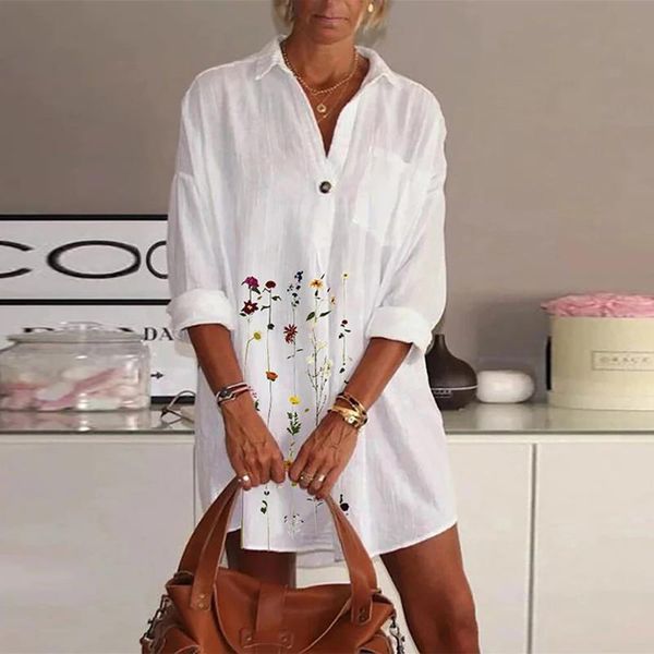 sleeve mini party print shirt autumn turn-down collar button elegant office dress female long women retro floral, Black;gray
sleeve mini party print shirt autumn turn-down collar button elegant office dress female long women retro floral, Black;gray