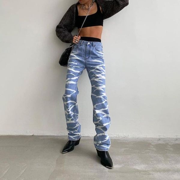 women's jeans european and american 2021 summer clothing ins fashion trend tie-dyed straight casual selling, Blue
women's jeans european and american 2021 summer clothing ins fashion trend tie-dyed straight casual selling, Blue