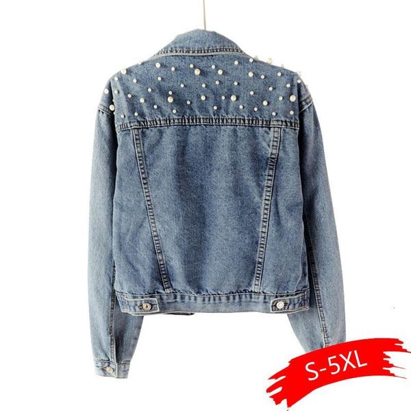 women's jackets plus size pearl beading short denim 3xl 5xl women white wash long sleeve vintage casual jean jacket bomber coat kruv, Black;brown
women's jackets plus size pearl beading short denim 3xl 5xl women white wash long sleeve vintage casual jean jacket bomber coat kruv, Black;brown