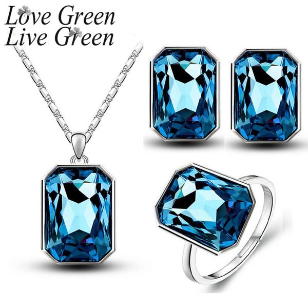 earrings & necklace square glass crystal pendant jewelry sets cubic zirconia jewelri and earing set gold us only wholesale, Silver
earrings & necklace square glass crystal pendant jewelry sets cubic zirconia jewelri and earing set gold us only wholesale, Silver