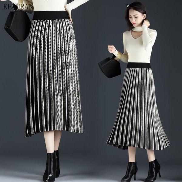 arrival black & white striped ladies skirts fashion classical vintage elegant slim knit midi skirt warm a-line
arrival black & white striped ladies skirts fashion classical vintage elegant slim knit midi skirt warm a-line