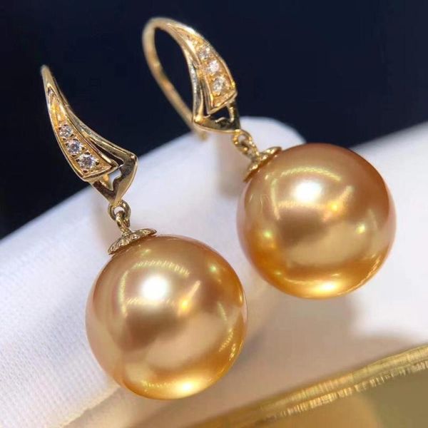 dangle & chandelier d914 pearl earrings fine jewelry solid 18k gold round 10-11mm nature salt sea water golden pearls drop for women, Silver
dangle & chandelier d914 pearl earrings fine jewelry solid 18k gold round 10-11mm nature salt sea water golden pearls drop for women, Silver