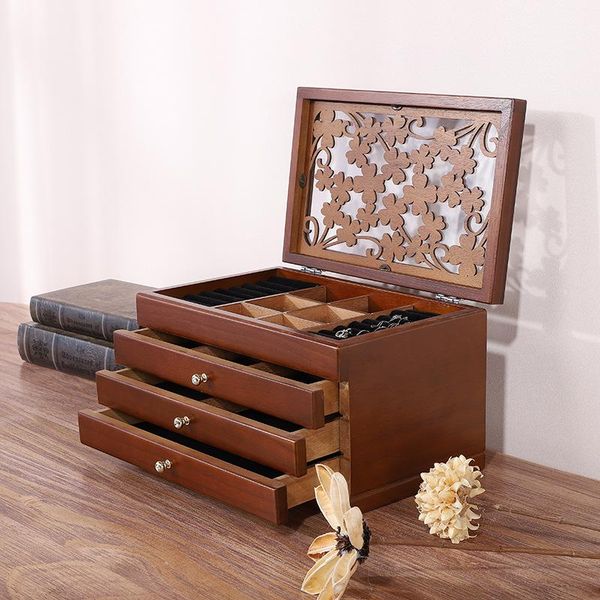 jewelry pouches, bags 4 layer luxury fashion women wooden jewlery box brown color portable storage organizer 200807-67, Pink;blue
jewelry pouches, bags 4 layer luxury fashion women wooden jewlery box brown color portable storage organizer 200807-67, Pink;blue