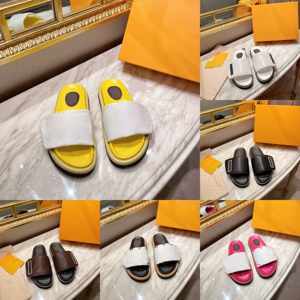 designers women velcro slippers pool pillow comfort smooth calfskin flat letter mules fashionable easy-to-wear rubber bottom width slides, Black
designers women velcro slippers pool pillow comfort smooth calfskin flat letter mules fashionable easy-to-wear rubber bottom width slides, Black