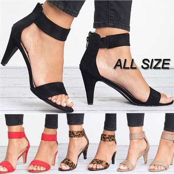 sandals women open toe summer shoes with high heels ankle strap female thin heel zipper plus size sandalias mujer, Black
sandals women open toe summer shoes with high heels ankle strap female thin heel zipper plus size sandalias mujer, Black