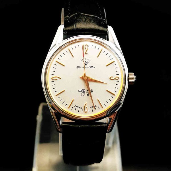 shanghai watches men vintage ancient 36mm mechanical 8120 hand wind movement steel acryl eerbetoon 1963, Slivery;brown
shanghai watches men vintage ancient 36mm mechanical 8120 hand wind movement steel acryl eerbetoon 1963, Slivery;brown