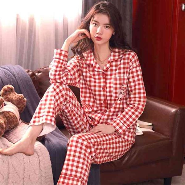 soft 100% cotton pajamas korean pj long sleeves pijama button-down spring sleepwear set ladies bedgown nighties for women, Black;red
soft 100% cotton pajamas korean pj long sleeves pijama button-down spring sleepwear set ladies bedgown nighties for women, Black;red