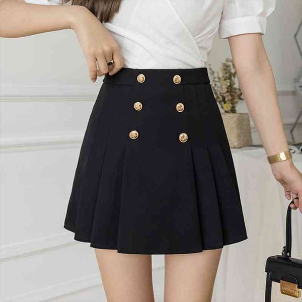 office summer pleated korean womens skirts high waist streetwear mini zipper shorts double breasted slim z373, Black
office summer pleated korean womens skirts high waist streetwear mini zipper shorts double breasted slim z373, Black