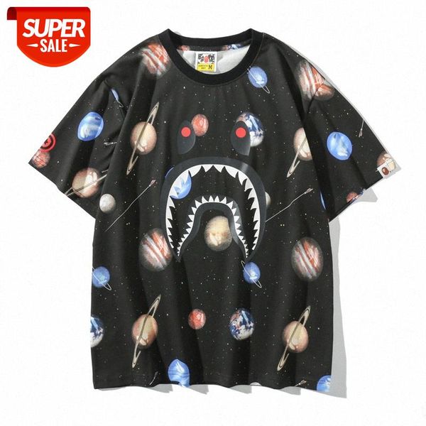 summer tide brand planet limited men and women with shark ape head short-sleeved t-shirt #nb3y, White;black
summer tide brand planet limited men and women with shark ape head short-sleeved t-shirt #nb3y, White;black
