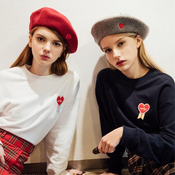 berets women fashion autumn winter vintage cute wool heart embroidery beret caps artist cap ladies girls hats, Blue;gray
berets women fashion autumn winter vintage cute wool heart embroidery beret caps artist cap ladies girls hats, Blue;gray
