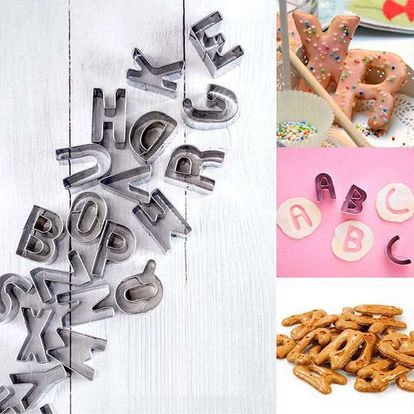 baking moulds 26 pieces/1set stainless steel alphabet letter cookie cutters mold biscuit fondant cutter mould kitchen tool cake decoration
baking moulds 26 pieces/1set stainless steel alphabet letter cookie cutters mold biscuit fondant cutter mould kitchen tool cake decoration