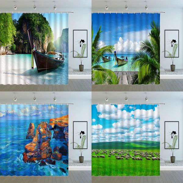 ocean scenery shower curtains tropical plants leaf green grassland sheep landscape bathroom polyester cloth hanging curtain
ocean scenery shower curtains tropical plants leaf green grassland sheep landscape bathroom polyester cloth hanging curtain