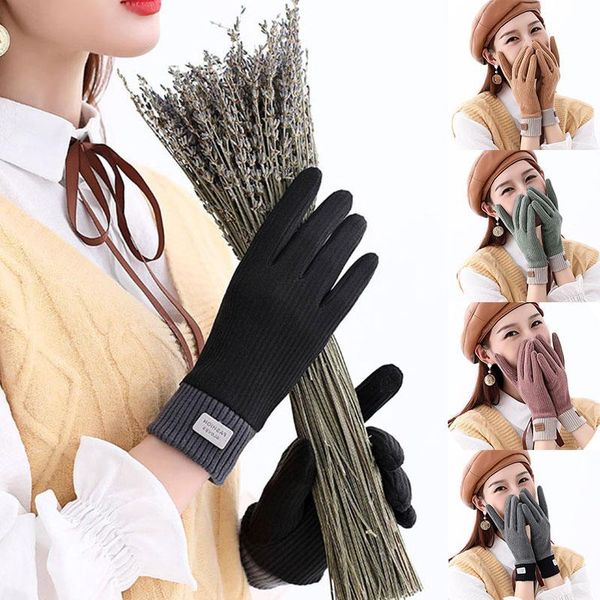 sports gloves 2021 fashion women winter touch screen solid color stripe warm full finger outdoor sport driving female mittens, Black
sports gloves 2021 fashion women winter touch screen solid color stripe warm full finger outdoor sport driving female mittens, Black