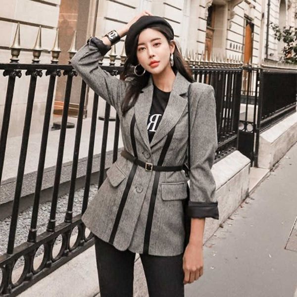 zawfl patchwork hit color jackets for women notched collar long sleeve high waist lace up coats female fashion 210603, Black;brown
zawfl patchwork hit color jackets for women notched collar long sleeve high waist lace up coats female fashion 210603, Black;brown