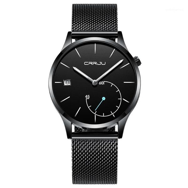 wristwatches crrju stainless steel mesh strap quartz men watch ultra thin dial date clock 2021 fashion sports, Slivery;brown
wristwatches crrju stainless steel mesh strap quartz men watch ultra thin dial date clock 2021 fashion sports, Slivery;brown