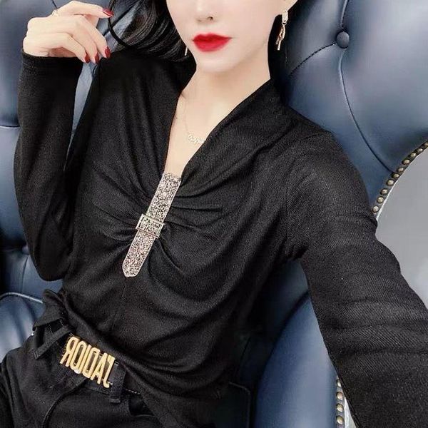 women's blouses & shirts women 2021 spring autumn fashion elegant female v-neck blouse long sleeve shirt pullover ladies a363, White
women's blouses & shirts women 2021 spring autumn fashion elegant female v-neck blouse long sleeve shirt pullover ladies a363, White