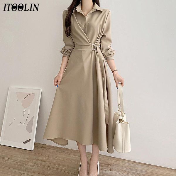casual dresses itoolin chic spring single breasted shirt dress long sleeve sashe wrap turn down collar khaki party vestidos 2022, Black;gray
casual dresses itoolin chic spring single breasted shirt dress long sleeve sashe wrap turn down collar khaki party vestidos 2022, Black;gray