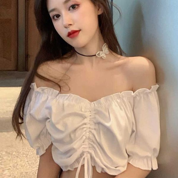 summer sweet puff sleeve chiffon blouse women short ruffles designer casual party female solid beach y2k clothing 210604, White
summer sweet puff sleeve chiffon blouse women short ruffles designer casual party female solid beach y2k clothing 210604, White