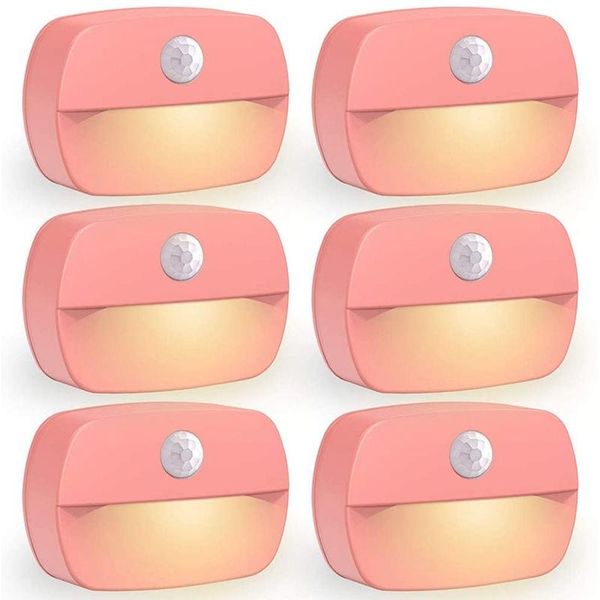 night lights 6-pack automatic motion sensor led lights, stick on anywhere battery powered wireless light for kids, adults
night lights 6-pack automatic motion sensor led lights, stick on anywhere battery powered wireless light for kids, adults