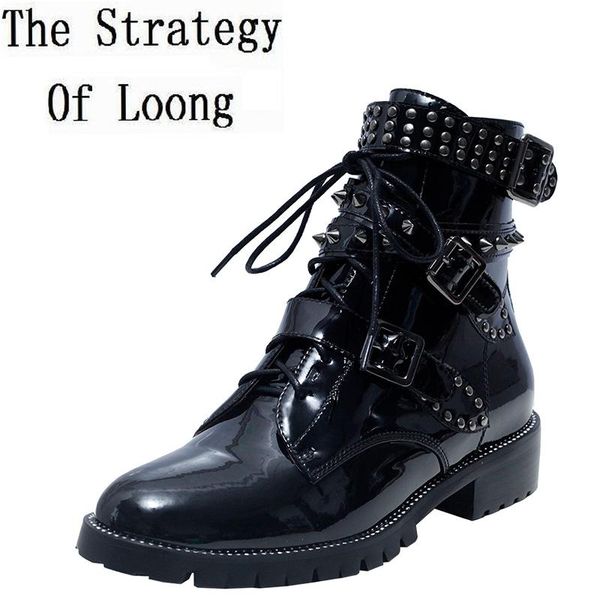 boots cow leather med heels pointed toe lace up rivet winter women ankle genuine buckle short plush zy171010, Black
boots cow leather med heels pointed toe lace up rivet winter women ankle genuine buckle short plush zy171010, Black