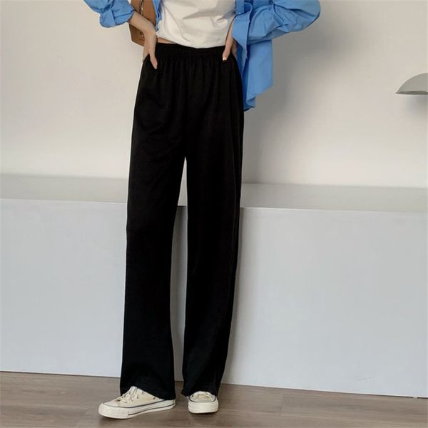 thin all match straight summer high waist casual brief gentle lady loose solid chic trousers wide leg pants 210421, Black;white
thin all match straight summer high waist casual brief gentle lady loose solid chic trousers wide leg pants 210421, Black;white