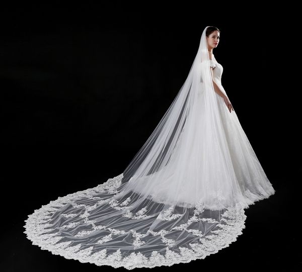 2022 bridal veil wedding trade european and american lace trailing bride weddings party single veils, Black
2022 bridal veil wedding trade european and american lace trailing bride weddings party single veils, Black