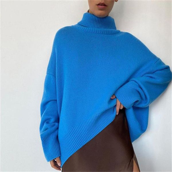 women's sweaters high street turtleneck long sleeves women knitted sweater blue loose drop sleeve winter pullover female solid pullover, White;black
women's sweaters high street turtleneck long sleeves women knitted sweater blue loose drop sleeve winter pullover female solid pullover, White;black