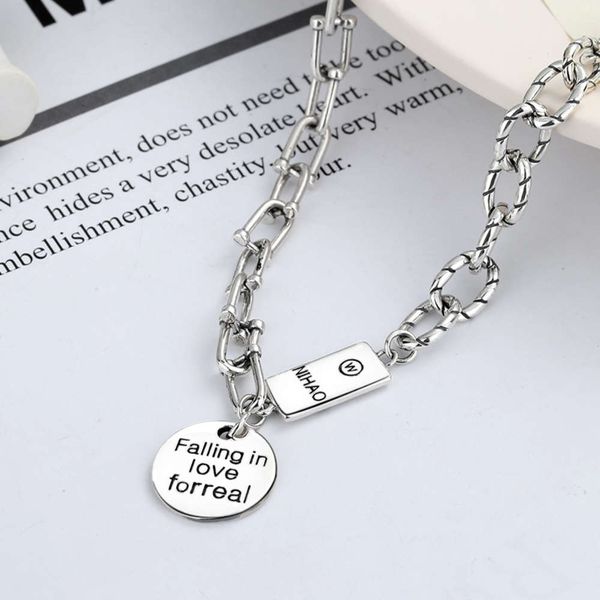 handmade silver s925 horseshoe necklace letter round brand fashion korean version simple versatile women's net red jewelry gift
handmade silver s925 horseshoe necklace letter round brand fashion korean version simple versatile women's net red jewelry gift